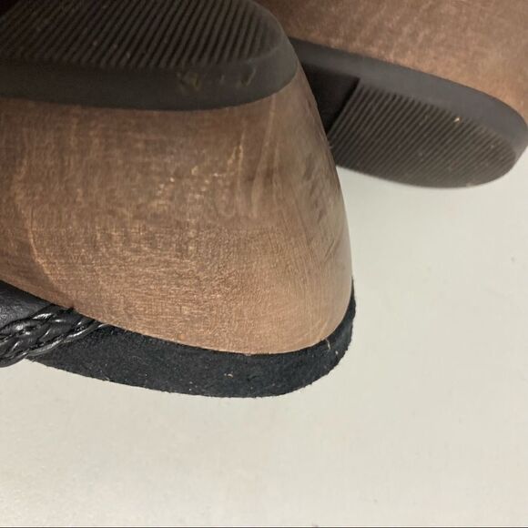 BARE TRAPS, Mary Jane shoes,Sz 6M. Ginger Style,Black, Leather Upper, wedge heel - Picture 5 of 10